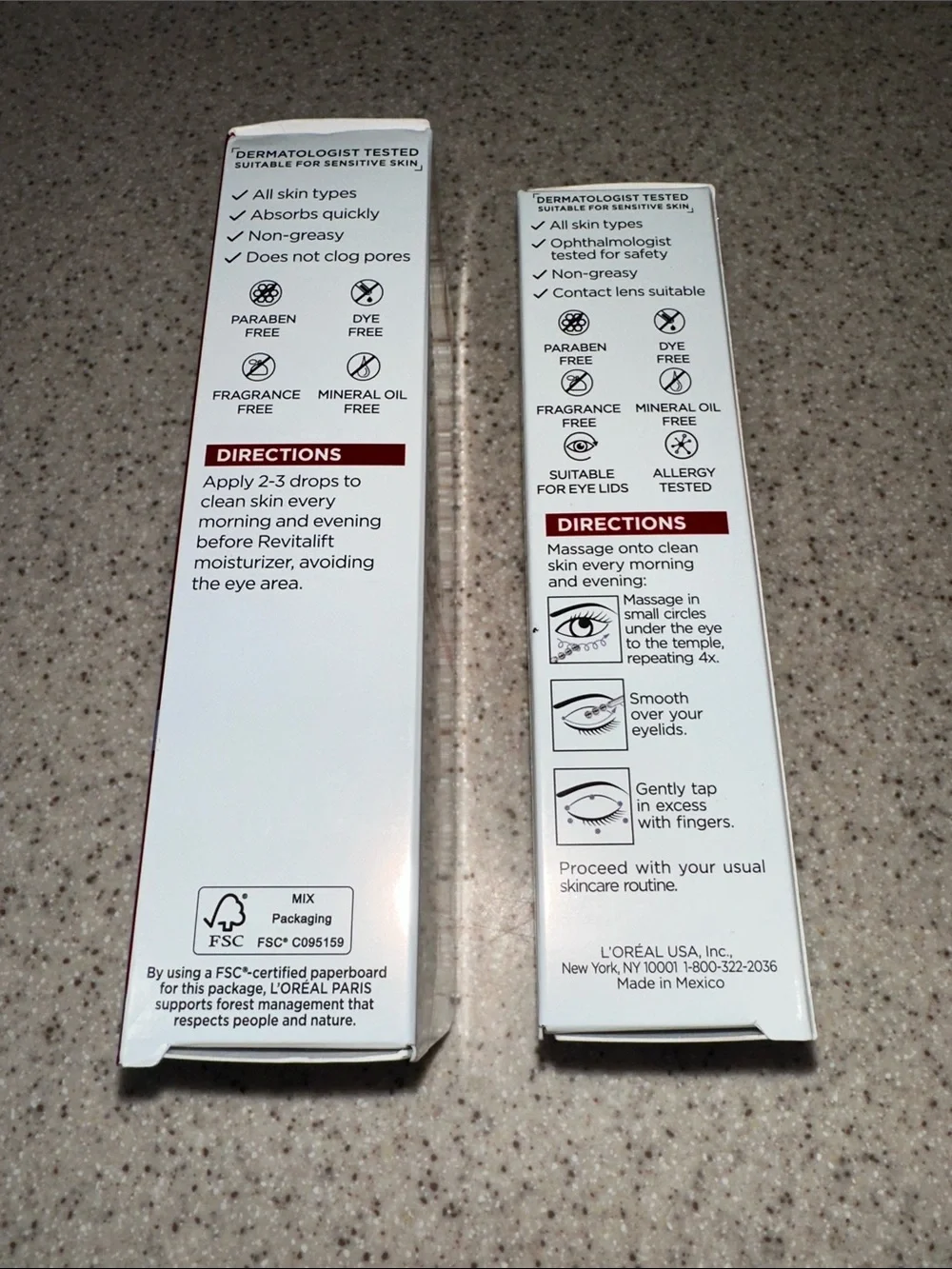 NWT L’Oréal Revitalift Derm Intensives Hyaluronic Plumping & Eye Serums